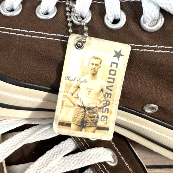 Converse Chuck Taylor All Star Mens Brown Low Top Classic Sneakers Size 12 - Picture 9 of 9